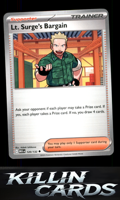 Lt. Surge's Bargain - 120/132 120/132 Pokemon Uncommon ME01: Mega Evolution Card