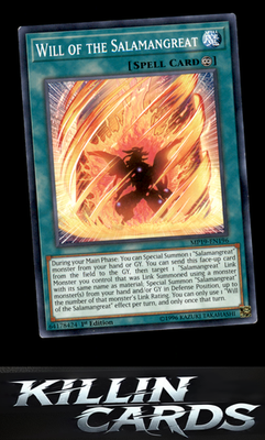 1st Edition Will of the Salamangreat MP19-EN196 YuGiOh Common 2019 Gold Sarcopha