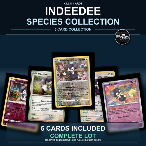 Pokemon TCG Indeedee Species Collection 5 Different Cards