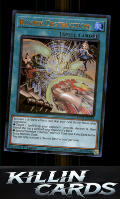 1st Edition Runick Destruction MP23-EN243 YuGiOh Ultra Rare 25th Anniversary Tin