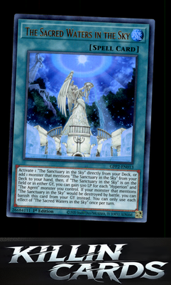 1st Edition The Sacred Waters in the Sky GFP2-EN013 YuGiOh Ultra Rare Ghosts Fro