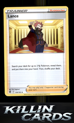Lance 159/195 Pokemon Uncommon SWSH12: Silver Tempest Card NM