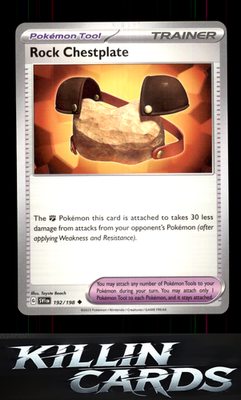 Rock Chestplate 192/198 Pokemon Uncommon SV01: Scarlet & Violet Base Set Card NM