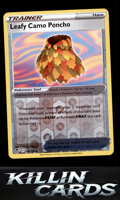 Reverse Holofoil Leafy Camo Poncho 160/195 Pokemon Uncommon SWSH12: Silver Tempe