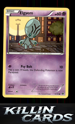 Elgyem 61/99 Pokemon Common Next Destinies Card NM