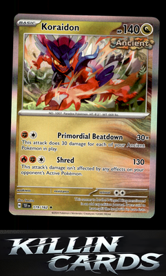 Koraidon 119/162 Pokemon Rare SV05: Temporal Forces Card NM