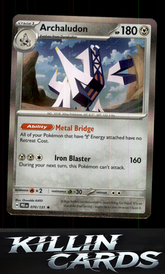 Archaludon 070/131 Pokemon Rare SV: Prismatic Evolutions Card NM