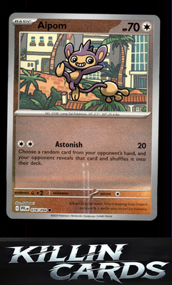 Reverse Holofoil Aipom 078/094 Pokemon Common ME02: Phantasmal Flames Card NM