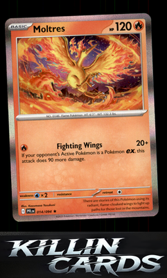 Moltres 014/094 Pokemon Rare ME02: Phantasmal Flames Card NM