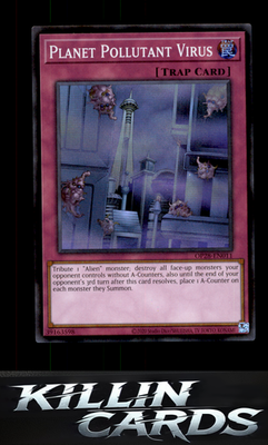Planet Pollutant Virus OP28-EN011 YuGiOh Super Rare OTS Tournament Pack 28 Card