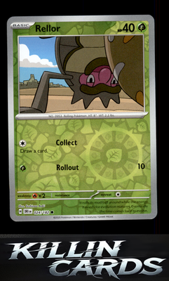 Reverse Holofoil Rellor 024/182 Pokemon Common SV10: Destined Rivals Card NM