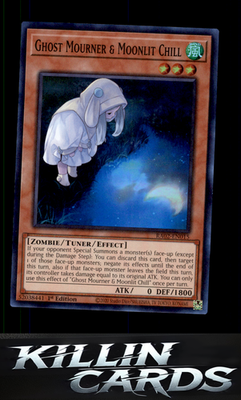 1st Edition Ghost Mourner & Moonlit Chill (Alternate Art) (Platinum Secret Rare)