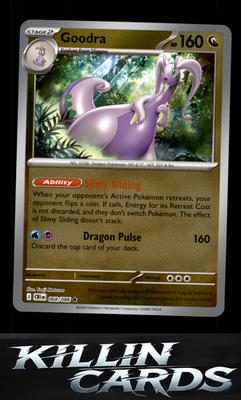 Reverse Holofoil Goodra 068/086 Pokemon Rare ME04: Chaos Rising Card NM