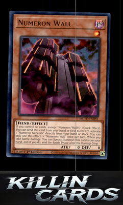 1st Edition Numeron Wall MGED-EN081 YuGiOh Rare Maximum Gold: El Dorado Card NM