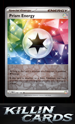Reverse Holofoil Prism Energy 086/086 Pokemon Uncommon SV: Black Bolt Card NM