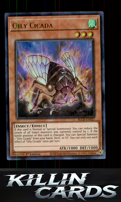 1st Edition Oily Cicada BLCR-EN027 YuGiOh Ultra Rare Battles of Legend: Crystal