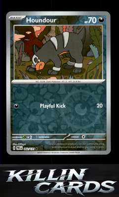 Reverse Holofoil Houndour 062/131 Pokemon Common SV: Prismatic Evolutions Card N