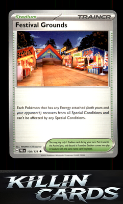 Festival Grounds 108/131 Pokemon Uncommon SV: Prismatic Evolutions Card NM