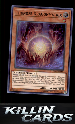 Thunder Dragonmatrix OP09-EN006 YuGiOh Super Rare OTS Tournament Pack 9 Card NM