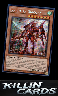 1st Edition Kashtira Unicorn MP23-EN164 YuGiOh Prismatic Secret Rare 25th Annive