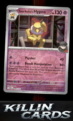 Reverse Holofoil Team Rocket's Hypno 080/182 Pokemon Uncommon SV10: Destined Riv