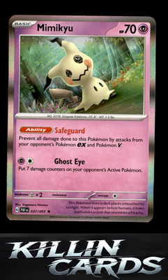 Mimikyu - 037/091 037/091 Pokemon Rare SV: Paldean Fates Card NM