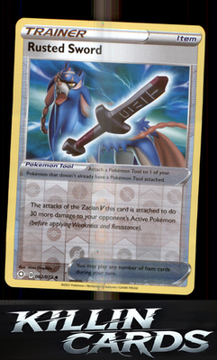 Reverse Holofoil Rusted Sword 062/072 Pokemon Uncommon Shining Fates Card NM