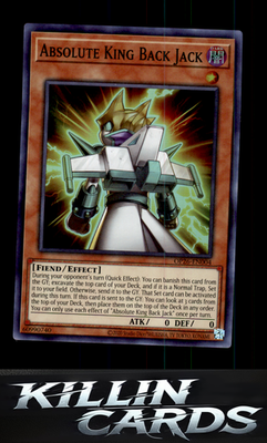 Absolute King Back Jack OP26-EN004 YuGiOh Super Rare OTS Tournament Pack 26 Card