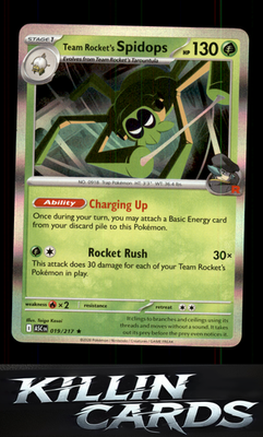 Team Rocket's Spidops 019/217 Pokemon Rare ME: Ascended Heroes Card