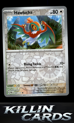 Reverse Holofoil Hawlucha 089/131 Pokemon Uncommon SV: Prismatic Evolutions Card