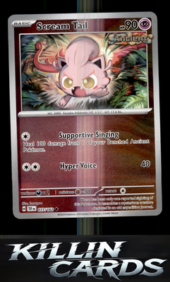 Reverse Holofoil Scream Tail 077/162 Pokemon Uncommon SV05: Temporal Forces Card