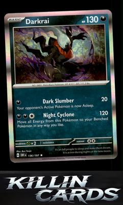 Darkrai 136/197 Pokemon Rare SV03: Obsidian Flames Card NM