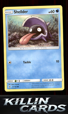 Shellder 33/149 Pokemon Common SM Base Set Card NM