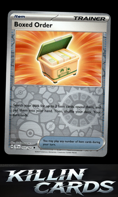 Reverse Holofoil Boxed Order 143/162 Pokemon Uncommon SV05: Temporal Forces Card