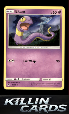Ekans (26) 26/68 Pokemon Common Hidden Fates Card NM