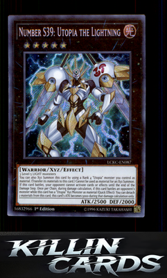 1st Edition Number S39: Utopia the Lightning LCKC-EN087 YuGiOh Secret Rare Legen