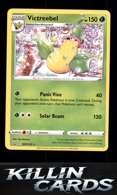 Victreebel 003/163 Pokemon Rare SWSH05: Battle Styles Card NM