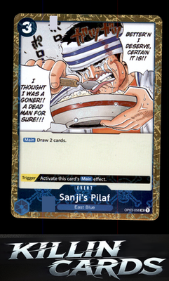 Sanji's Pilaf OP03-056 One Piece Card Game UC Pillars of Strength Card NM