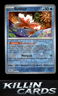 Reverse Holofoil Goldeen 020/131 Pokemon Common SV: Prismatic Evolutions Card NM
