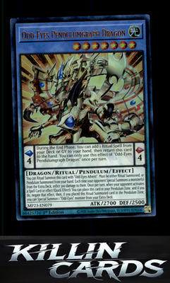 1st Edition Odd-Eyes Pendulumgraph Dragon MP23-EN079 YuGiOh Ultra Rare 25th Anni