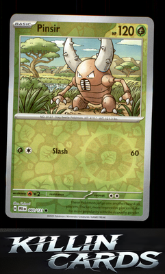 Reverse Holofoil Pinsir 003/131 Pokemon Common SV: Prismatic Evolutions Card NM