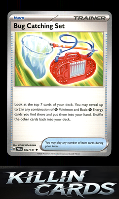 Bug Catching Set 102/131 Pokemon Uncommon SV: Prismatic Evolutions Card NM