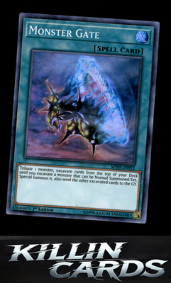 1st Edition Monster Gate MYFI-EN053 YuGiOh Super Rare Mystic Fighters Card NM