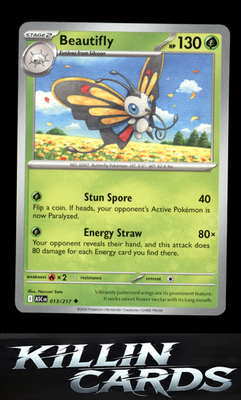 Beautifly - 013/217 013/217 Pokemon Uncommon ME: Ascended Heroes Card NM