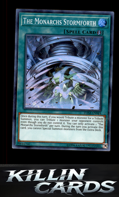 The Monarchs Stormforth DASA-EN044 YuGiOh Super Rare Dark Saviors Card MP