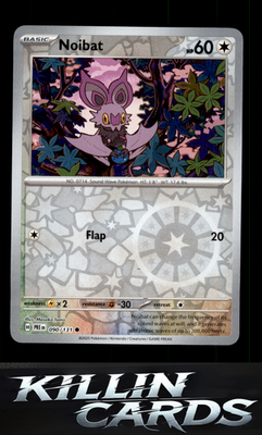 Reverse Holofoil Noibat 090/131 Pokemon Common SV: Prismatic Evolutions Card NM