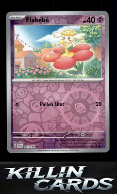 Reverse Holofoil Flabebe 091/198 Pokemon Common SV01: Scarlet & Violet Base Set