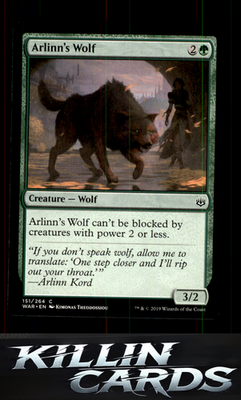 Arlinn's Wolf 151 Magic C War of the Spark Card NM