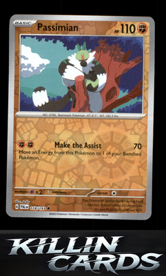 Reverse Holofoil Passimian 118/193 Pokemon Uncommon SV02: Paldea Evolved Card NM