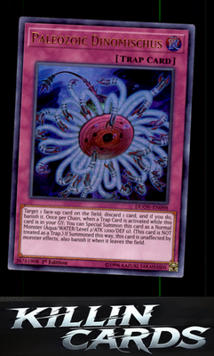 1st Edition Paleozoic Dinomischus DUOV-EN098 YuGiOh Ultra Rare Duel Overload Car